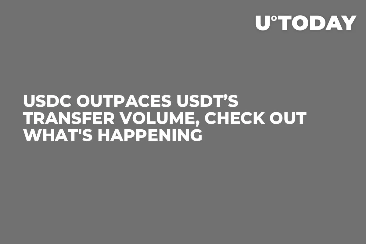 USDC Outpaces USDT’s Transfer Volume, Check Out What's Happening