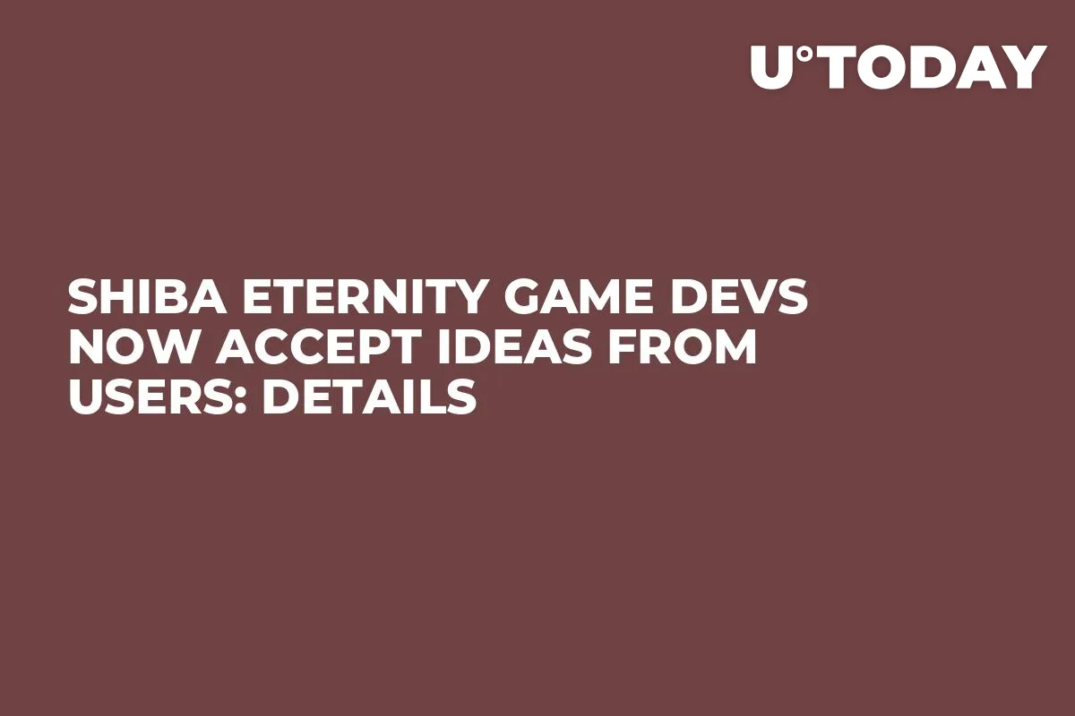 Shiba Eternity Game Devs Now Accept Ideas from Users: Details