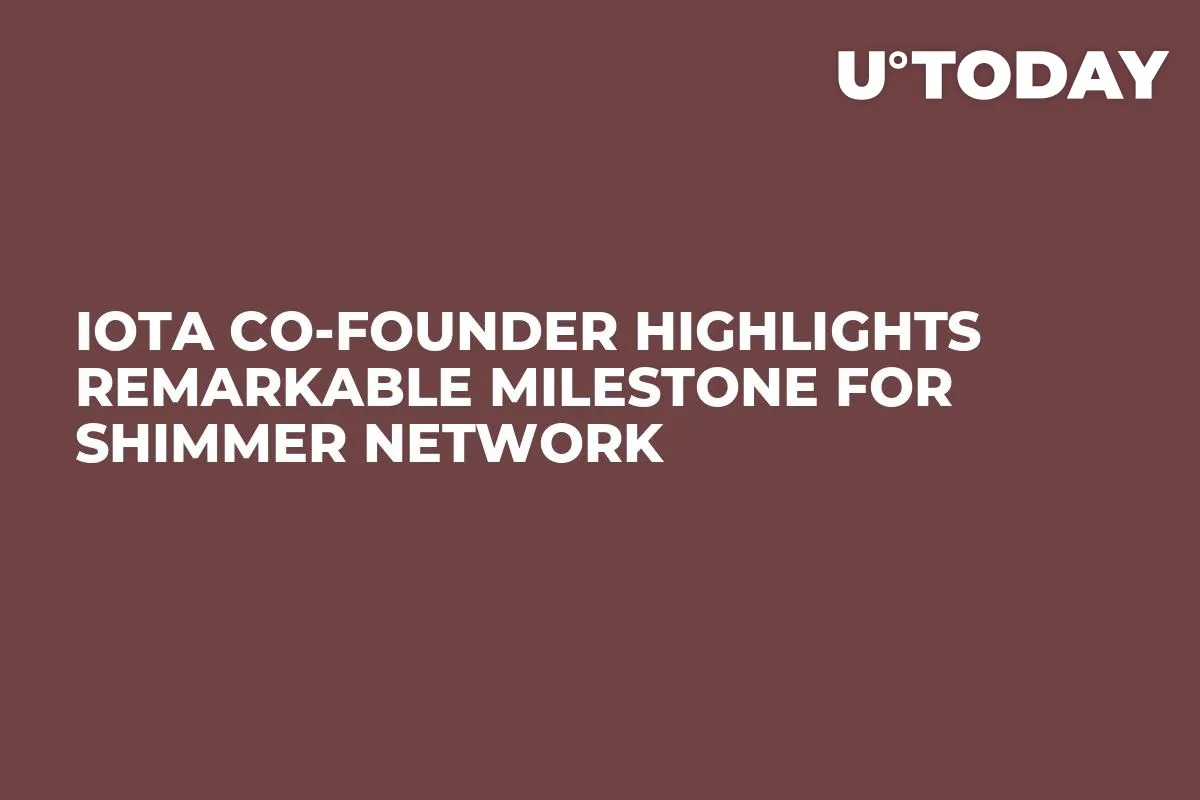 IOTA Co-founder Highlights Remarkable Milestone for Shimmer Network