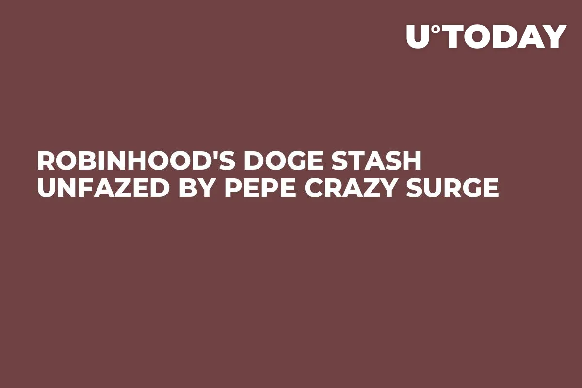 Robinhood's DOGE Stash Unfazed by PEPE Crazy Surge