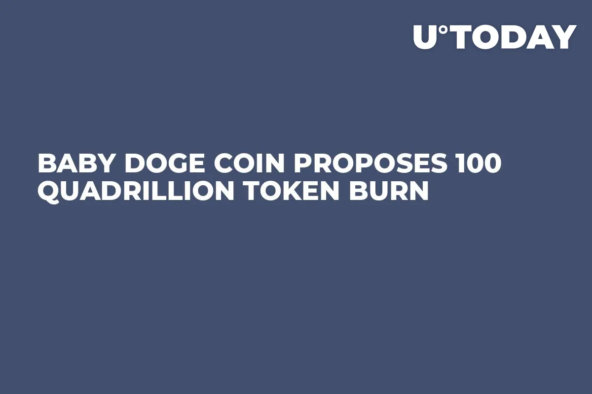 Baby Doge Coin Proposes 100 Quadrillion Token Burn