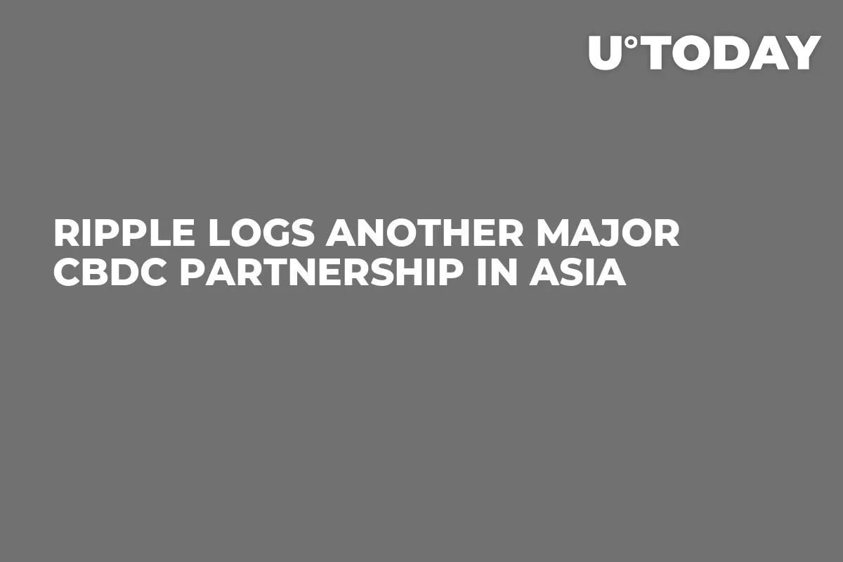 Ripple Logs Another Major CBDC Partnership in Asia