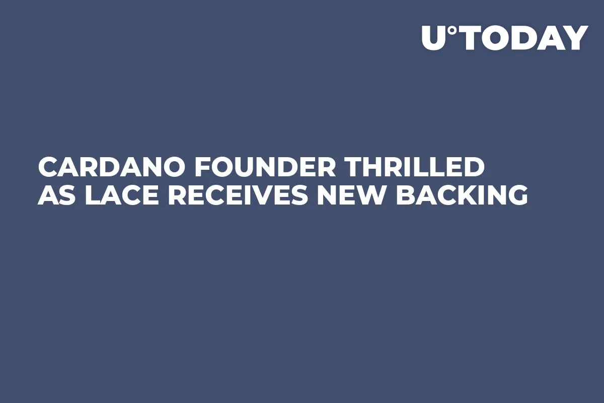 Cardano Founder Thrilled as Lace Receives New Backing