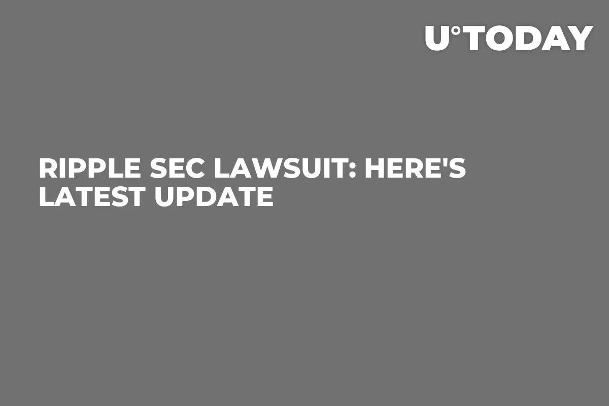 Ripple SEC Lawsuit: Here's Latest Update