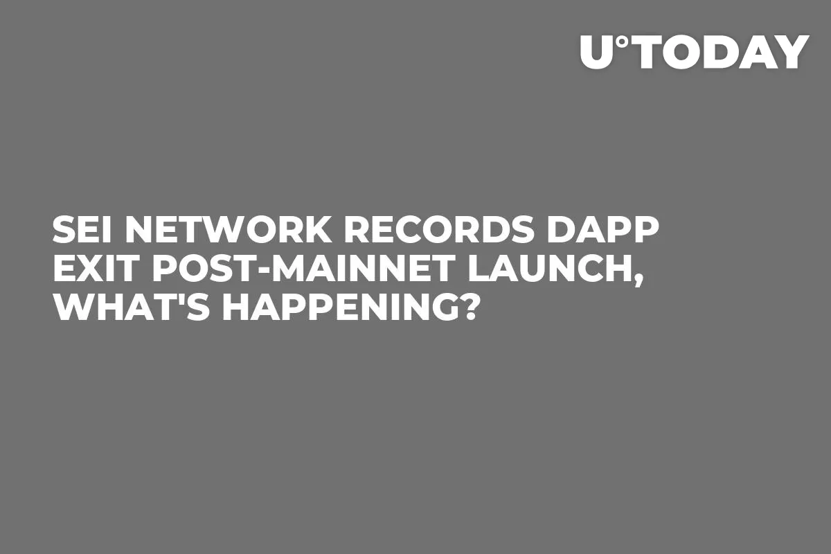Sei Network Records dApp Exit Post-Mainnet Launch, What's Happening?