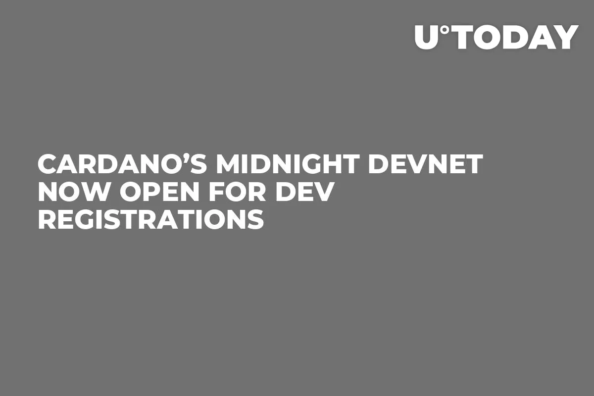 Cardano’s Midnight Devnet Now Open for Dev Registrations 