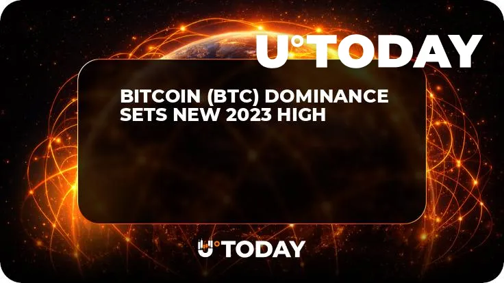Bitcoin (BTC) Dominance Sets New 2023 High