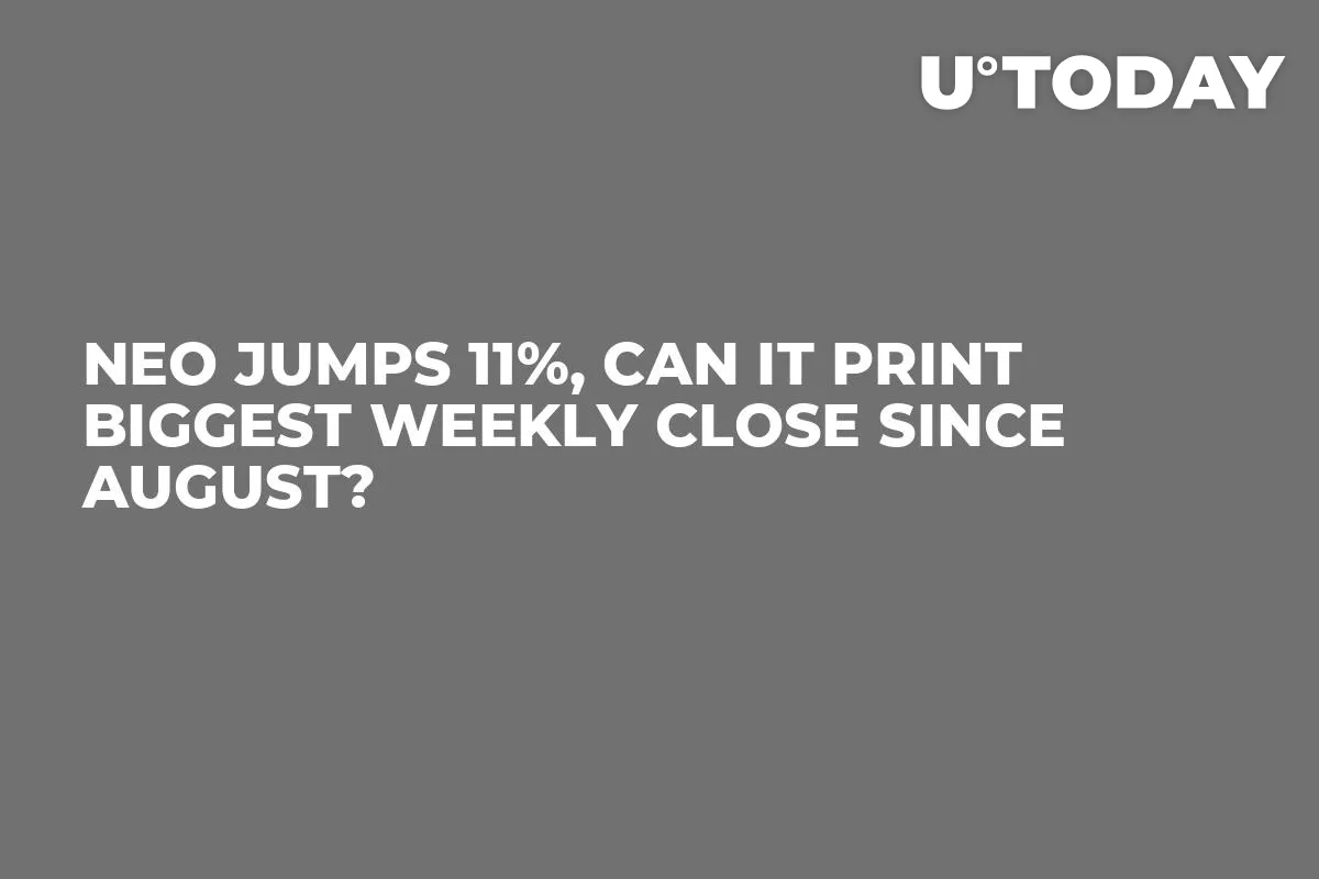 NEO Jumps 11%, Can It Print Biggest Weekly Close Since August?
