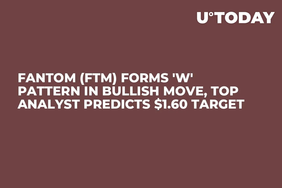 Fantom (FTM) Forms 'W' Pattern in Bullish Move, Top Analyst Predicts $1.60 Target