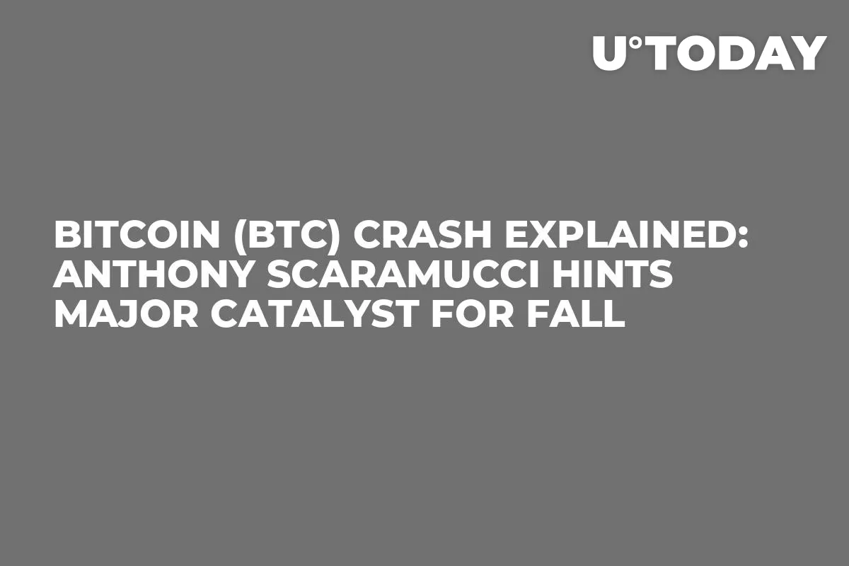 Bitcoin (BTC) Crash Explained: Anthony Scaramucci Hints Major Catalyst for Fall