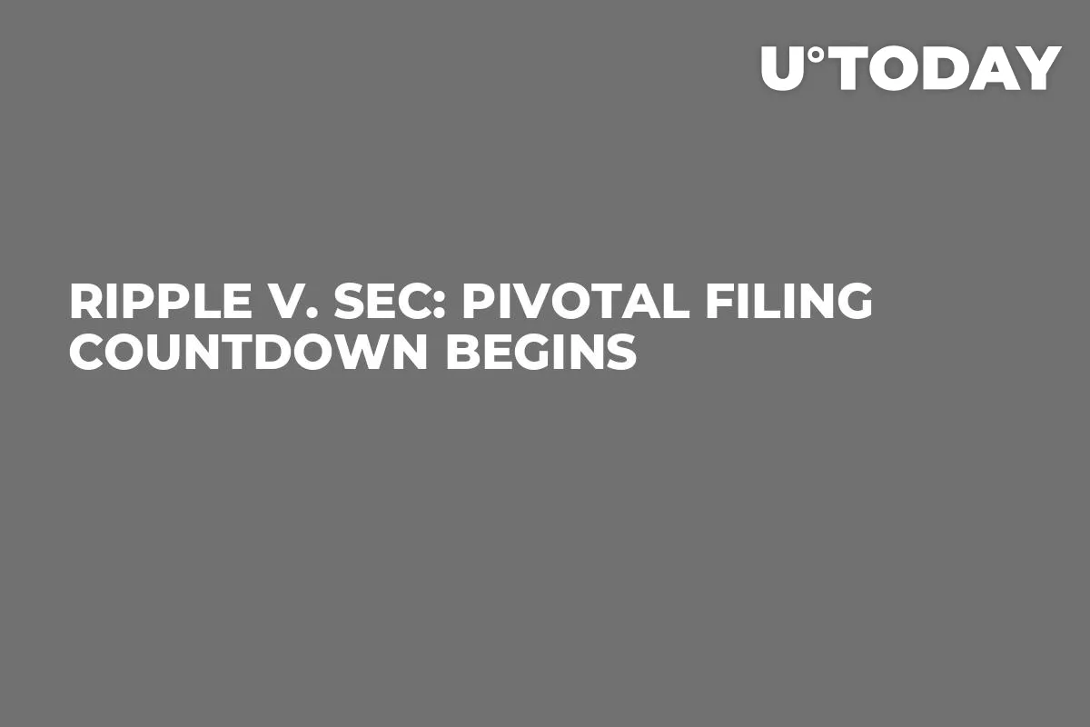 Ripple v. SEC: Pivotal Filing Countdown Begins