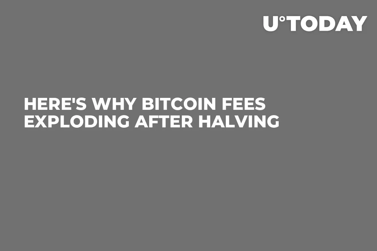 Here's Why Bitcoin Fees Exploding After Halving