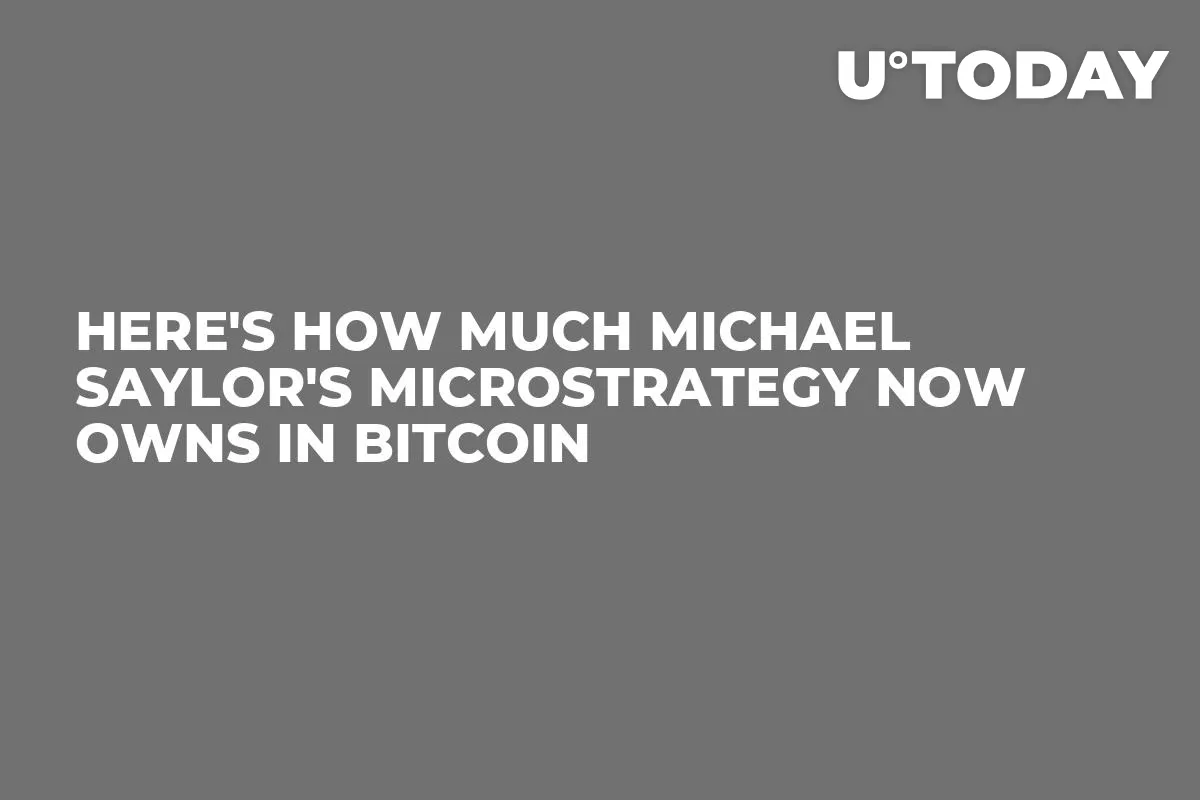 Here's How Much Michael Saylor's MicroStrategy Now Owns in Bitcoin