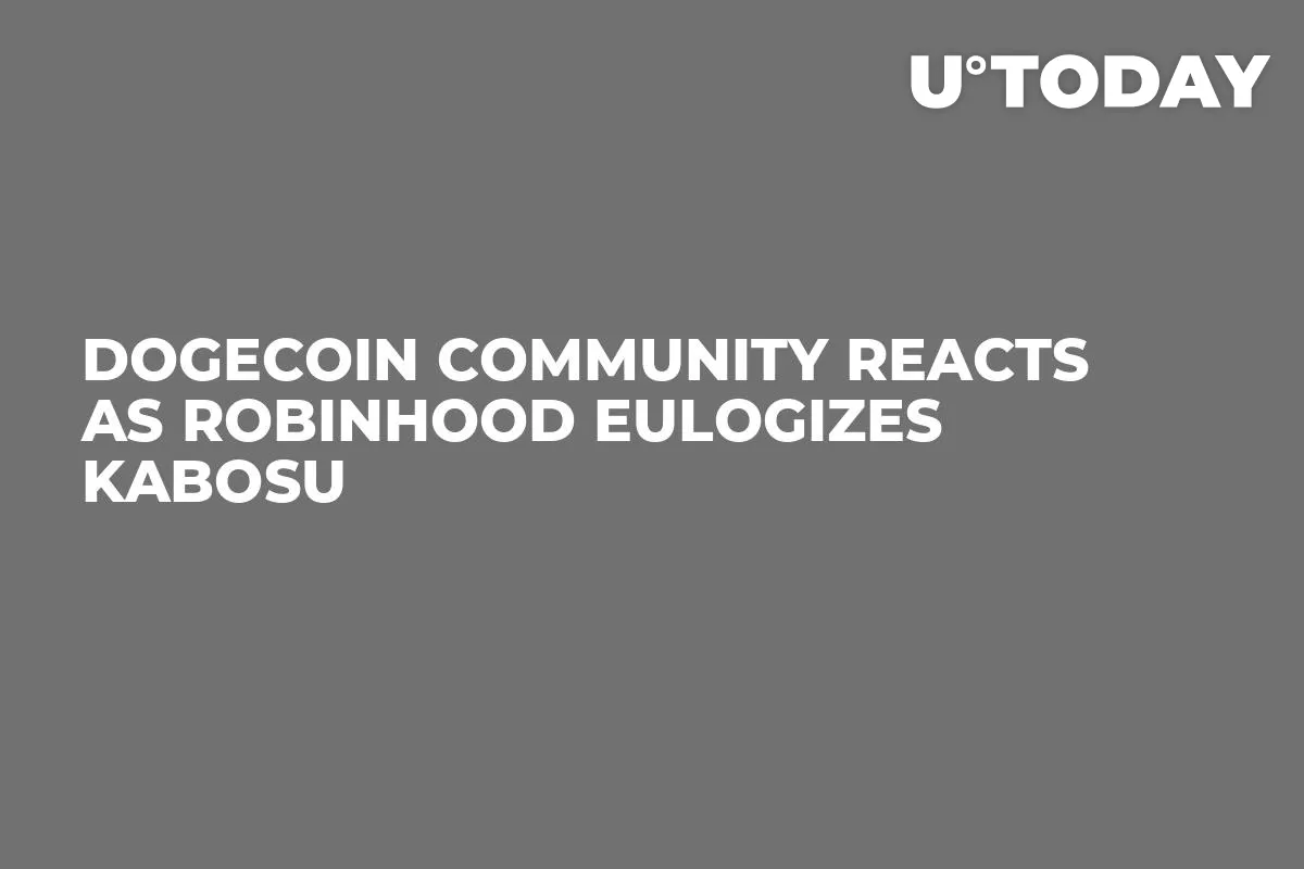 Dogecoin Community Reacts as Robinhood Eulogizes Kabosu