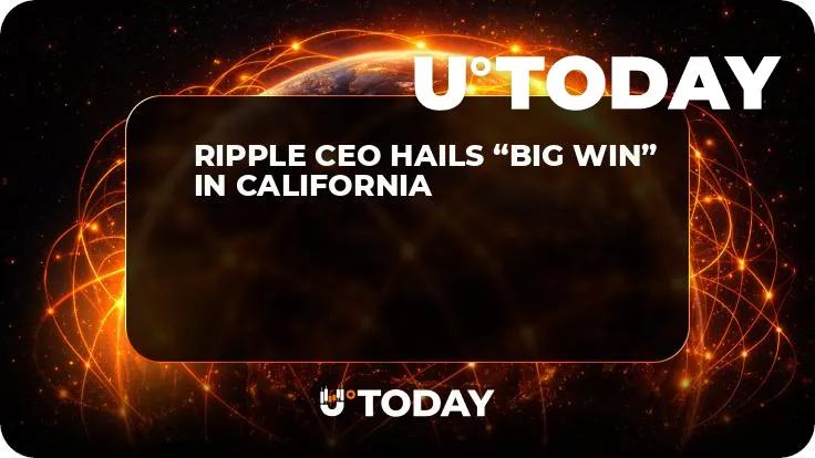 Ripple CEO Hails “Big Win” in California