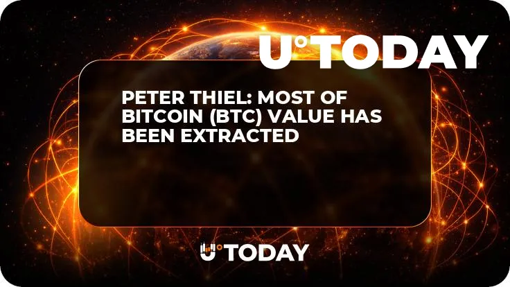 Peter Thiel: Most of Bitcoin (BTC) Value Has Been Extracted