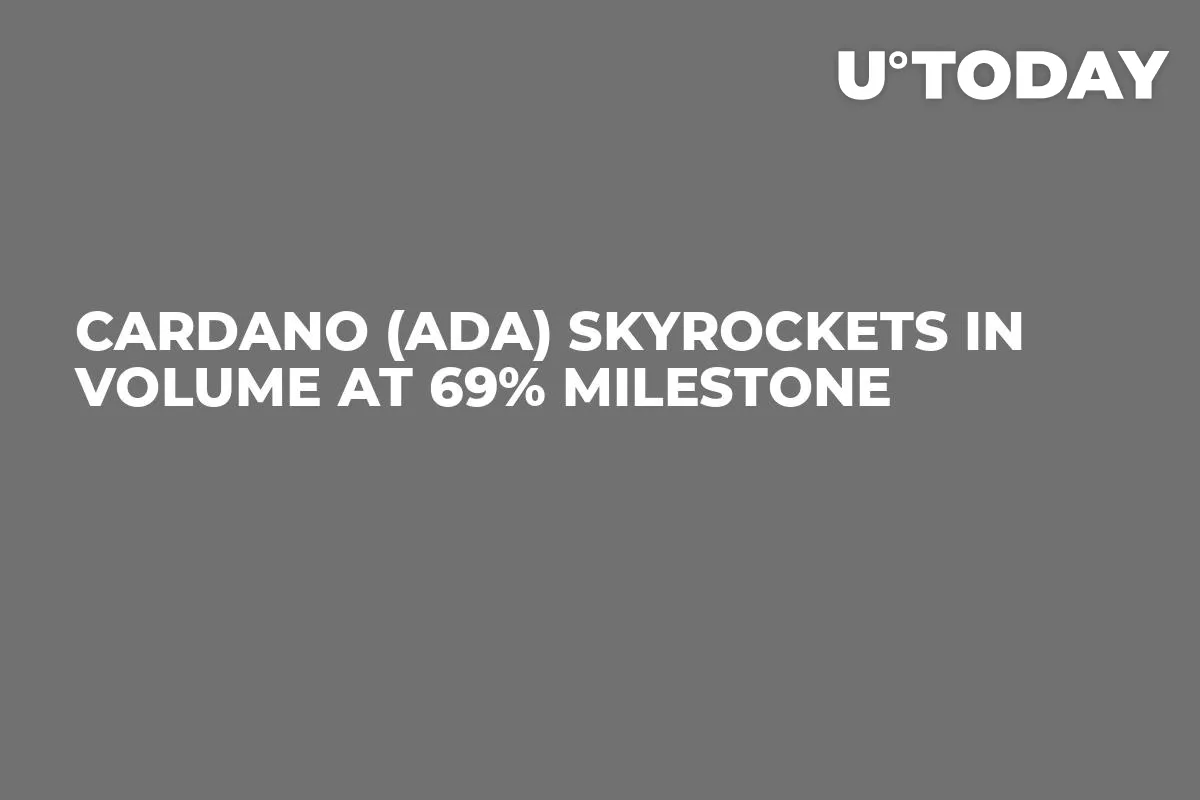 Cardano (ADA) Skyrockets in Volume at 69% Milestone