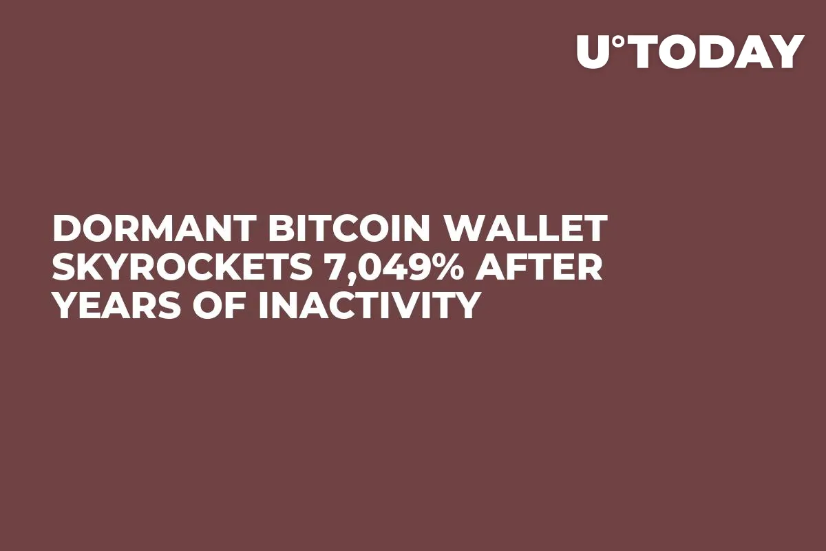 Dormant Bitcoin Wallet Skyrockets 7,049% After Years of Inactivity