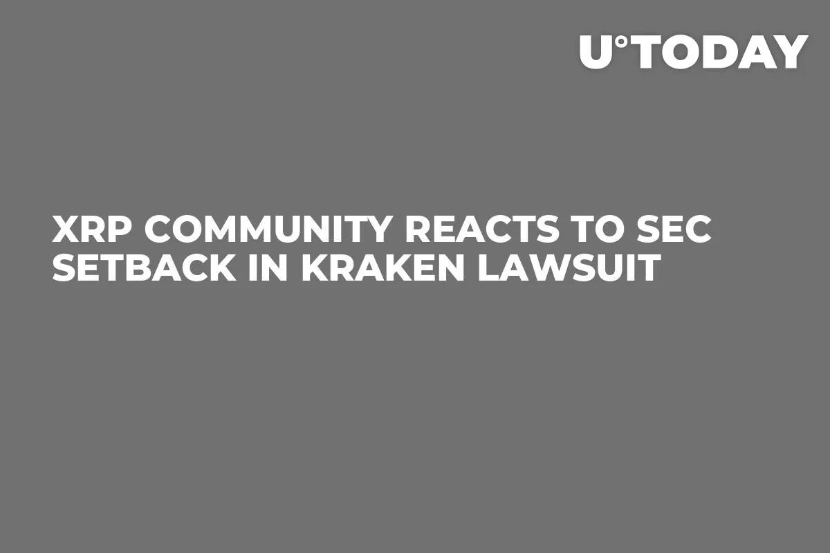 XRP Community Reacts to SEC Setback in Kraken Lawsuit
