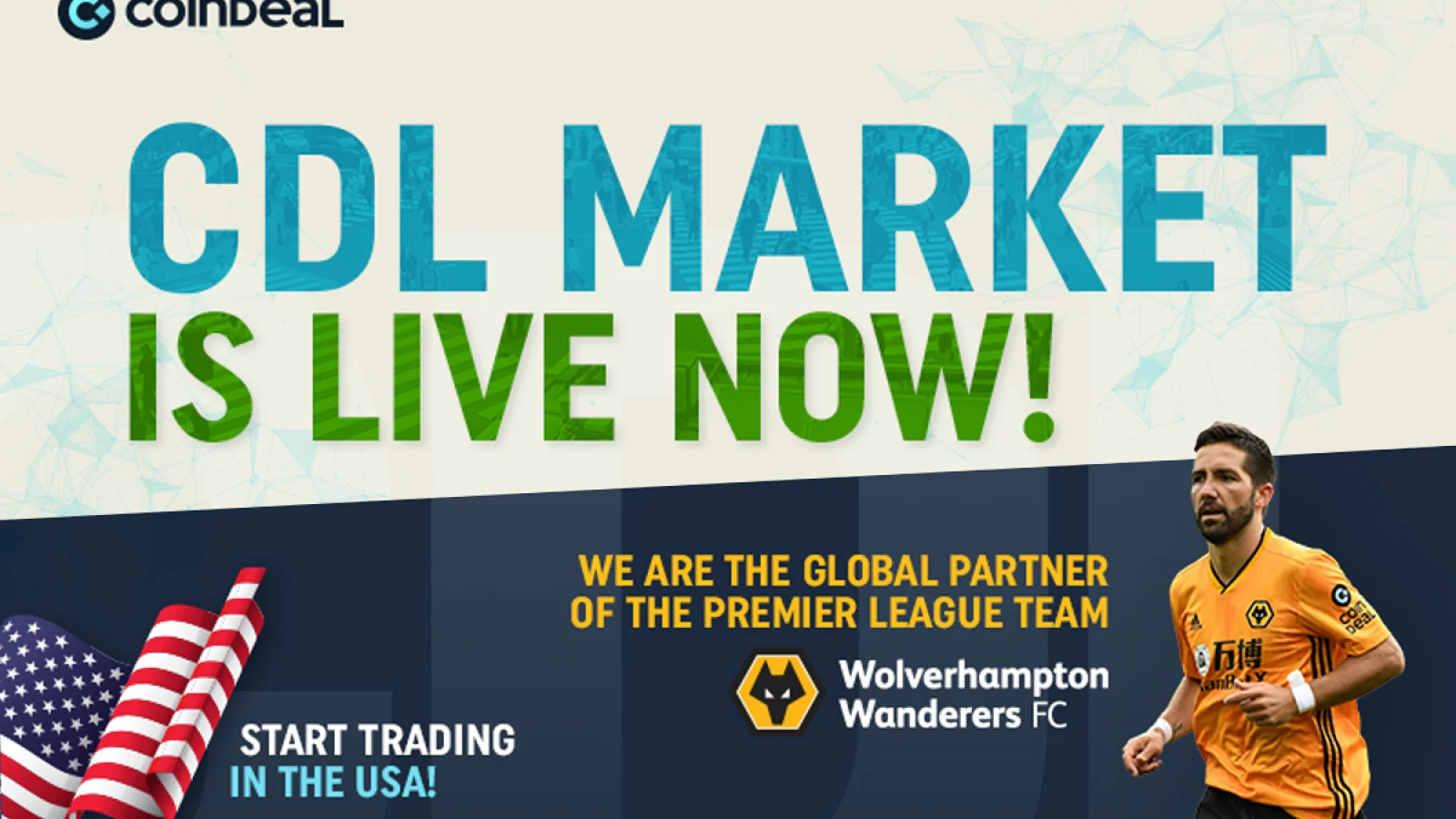 CoinDeal enters the USA with 13 active markets and its own CDL Token