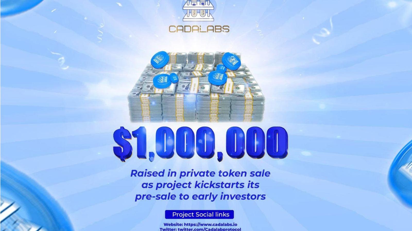 Cadalabs Project Kickstarts CALA Token Pre Sale After a Successful $1m Private Token Sale