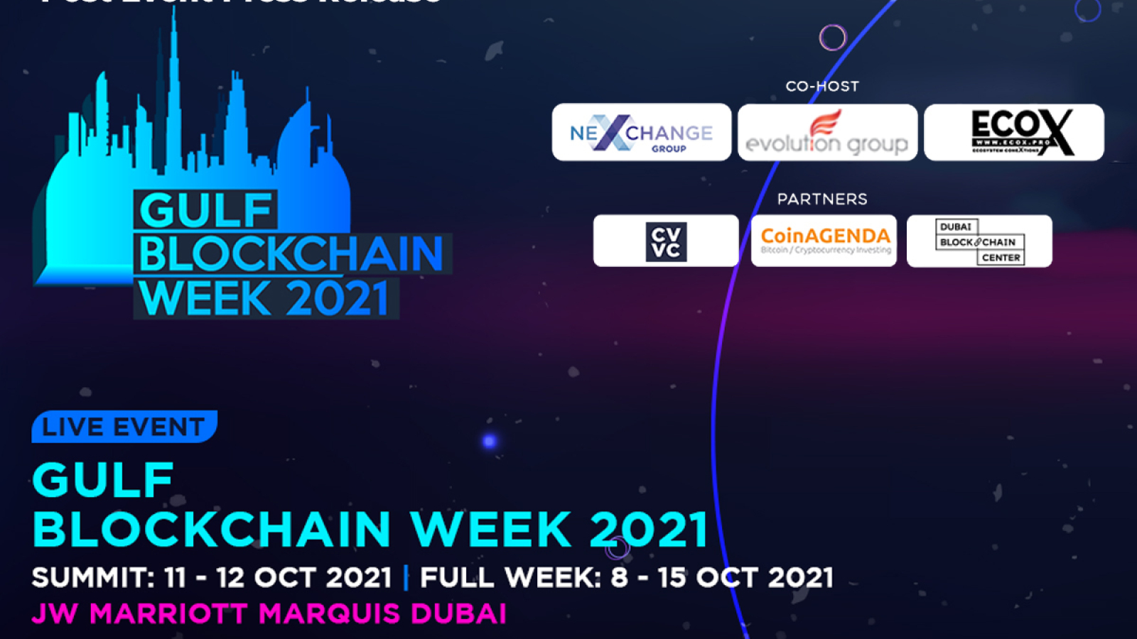 Goals for Global and MENA Region Blockchain Development Set at Gulf Blockchain Week 2021 in Dubai