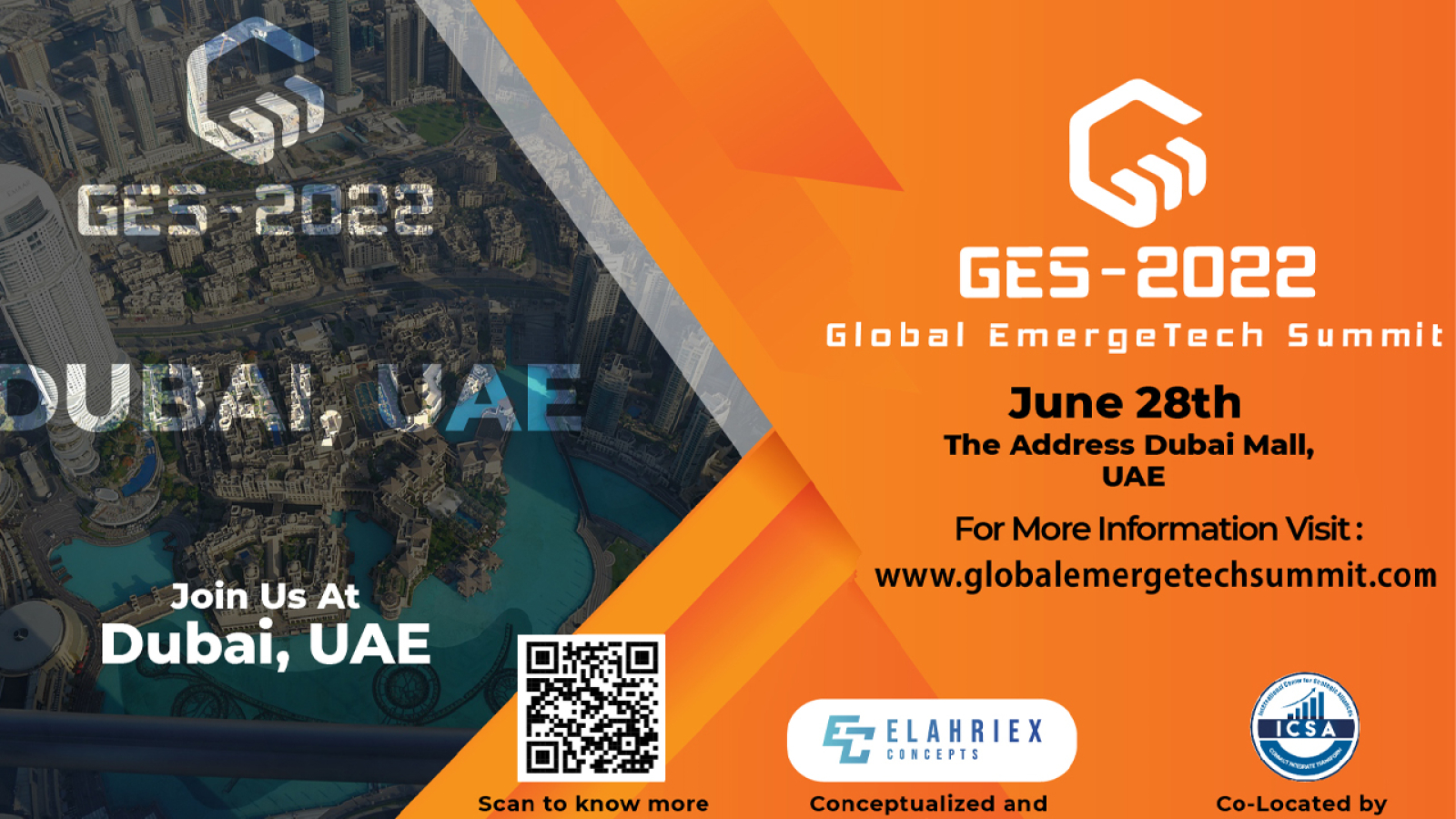 Global EmergeTech Summit – 2022 | Emerging Technologies and Their Potential Impact to Create New Experiences | June 28th – Dubai, UAE | Hybrid Summit