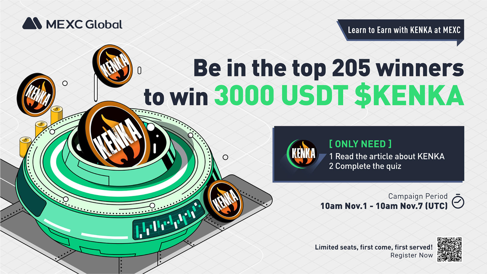 KENKA METAVERSE (KENKA) Announces The List on Cryptocurrency Trading Platform MEXC on November 1,12:00 (UTC)