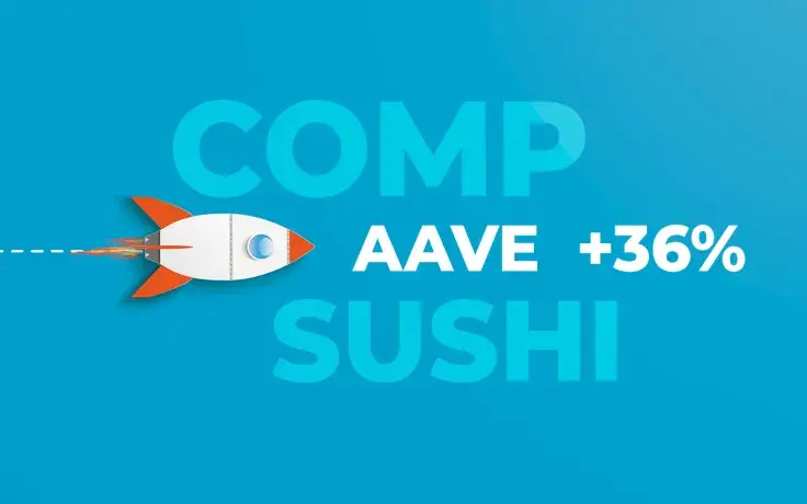 Aave Protocol (AAVE) Adds 36% in 24 Hours, Compound (COMP) and SushiSwap (SUSHI) Follow: Studiying the Reasons for the Pump