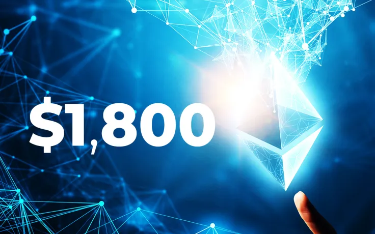BREAKING: Ethereum (ETH) Soars Above $1,800 First Time in History