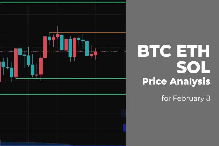 BTC, ETH and SOL Price Analysis for February 8
