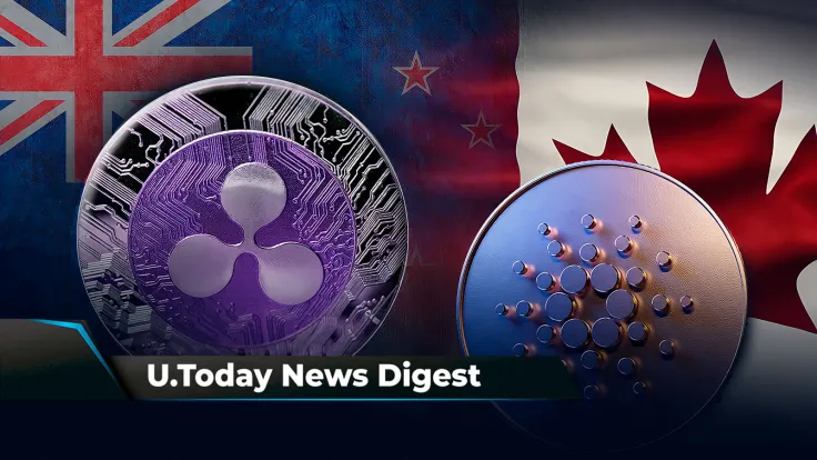 ADA Trades on Canada’s Biggest Exchange, Ripple Expands to New Zealand, Grayscale’s BTC Fund Reaches Record Discount: Crypto News Digest by U.Today