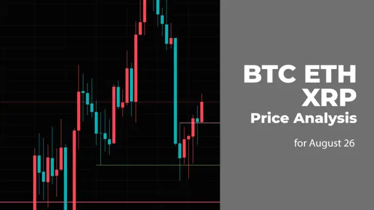 BTC, ETH and XRP Price Analysis for August 26