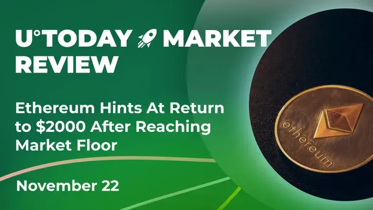 Ethereum Hints at Return to $2,000 After Reaching Market Floor: Crypto Market Review, Nov. 22