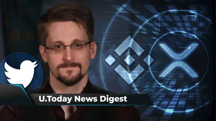 Binance to Move Millions of XRP, SHIB Burning Extremely Different Since December, Edward Snowden Wants to Be Paid in BTC as Twitter CEO: Crypto News Digest by U.Today