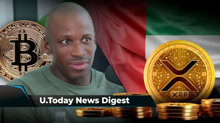 XRP Achieves Impressive Breakthrough in Dubai, Arthur Hayes Unveils His BTC Plan, 4.4 Trillion SHIB Withdrawn from Major Exchange: Crypto News Digest by U.Today