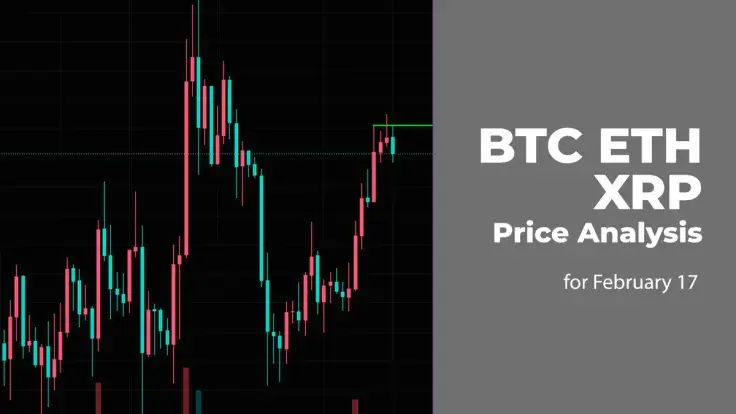BTC, ETH and XRP Price Prediction for February 17