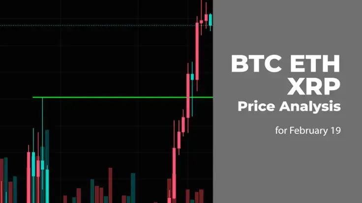 BTC, ETH and XRP Price Prediction for February 19
