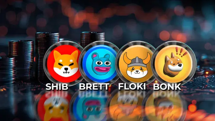 SHIB Rivals BRETT, FLOKI, BONK in Red as Meme Coin Segment Plunges