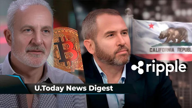 Peter Schiff Issues Gloomy BTC Price Prediction, Ripple CEO Hails 'Big Win' in California, SHIB Burn Rate Surges 2,682% With No Price Momentum: Crypto News Digest by U.Today