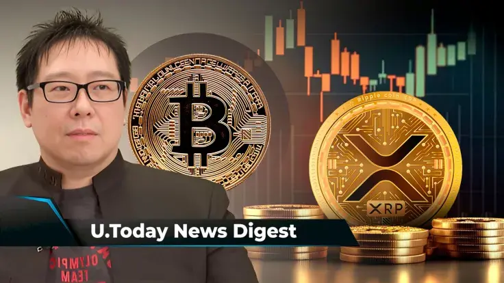 Samson Mow Shares Prediction on When BTC Might Hit $1 Million, XRP Secures Golden Cross, BlackRock's BTC ETF Records Massive Milestone: Crypto News Digest by U.Today