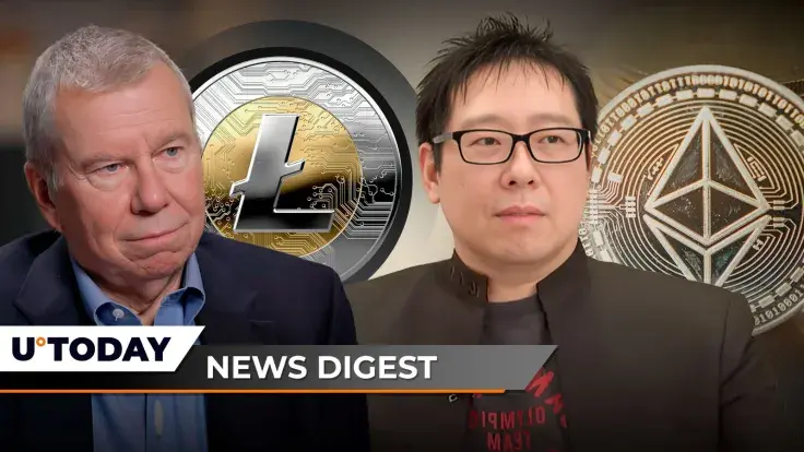 John Bollinger Issues Positive Litecoin Price Prediction, Samson Mow Slams ETH Ahead of Ethereum ETF Launch, SHIB Burn Rate Spikes 482%: Crypto News Digest by U.Today