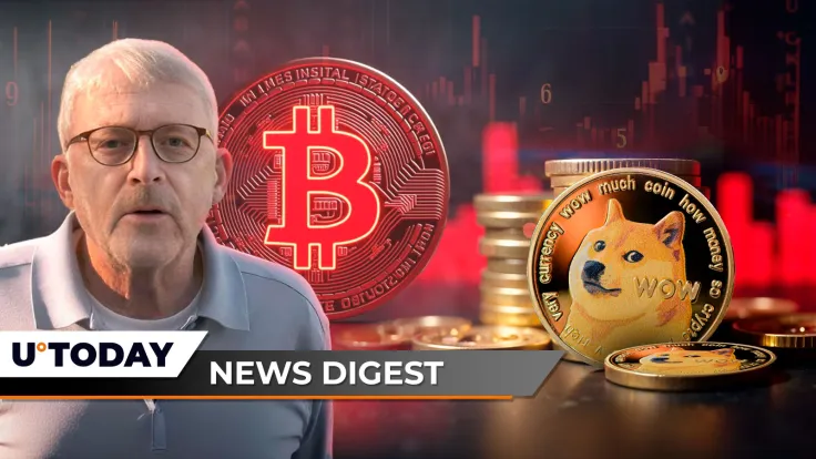 Dogecoin Adds Another Zero, Peter Brandt Makes Important Bitcoin Correction Statement, 187 Million XRP in 24 Hours: Crypto News Digest by U.Today