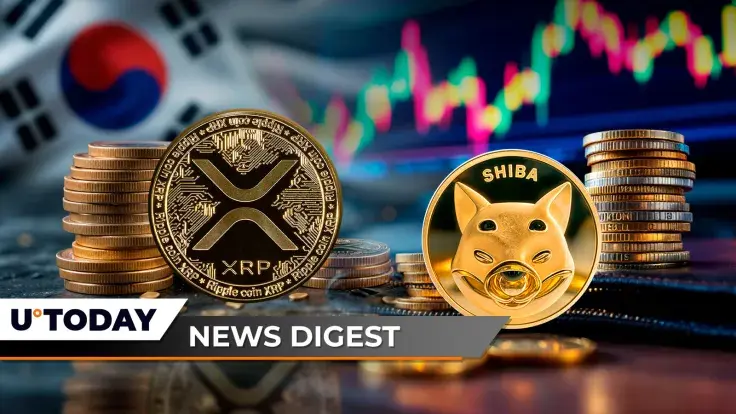 Major Korean Crypto Exchanges Suddenly Rename XRP, 3,368,549,976,020 Shiba Inu in One Minute, Dogecoin Open Interest Jumps 9.2 Billion in 24 Hours: Crypto News Digest by U.Today