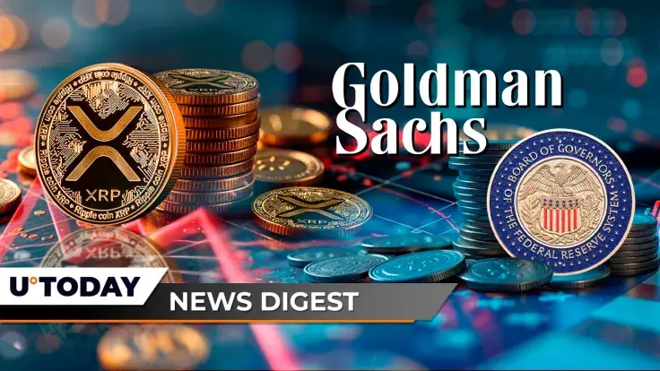 XRP Might Drop Below $2, Goldman Sachs Makes Key Fed Prediction, Ripple's RLUSD Flips Major Stablecoins in This Key Metric: Crypto News Digest by U.Today
