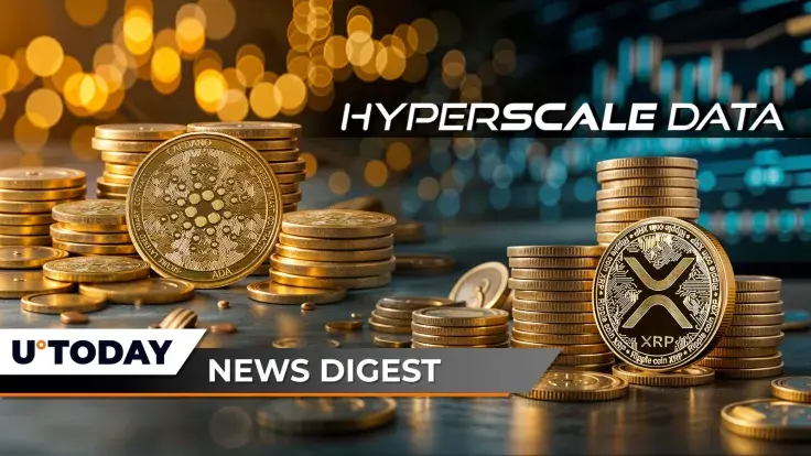 1,250,000,000 Cardano in 24 Hours, Open Interest Flips Bullish; XRP Lands Its First $10 Million Corporate Acquisition; USDT Hits Crazy 80% Stablecoin Market Milestone: Crypto News Digest by U.Today
