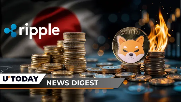 Ripple Aims to Kickstart Japan's Web3 Surge, Major Shibarium Upgrade Brings Radical Change to SHIB Burns, Bitcoin Spikes 53,247% in Liquidation Imbalance: Crypto News Digest by U.Today