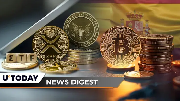 XRP ETF From $1.4 Trillion Giant Faces SEC Delay, Major Spanish Bank Endorses Bitcoin, Coinbase Unveils New Listing for Ethereum-Based Crypto Assets: Crypto News Digest by U.Today