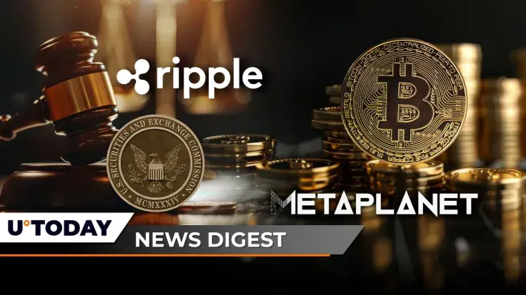 Massive Blow to Ripple as Judge Denies Key Motion, Metaplanet's Holdings Top 12,000 BTC, Shiba Inu Price Just Got 66.3 Trillion Reasons to Not Add Zero: Crypto News Digest by U.Today
