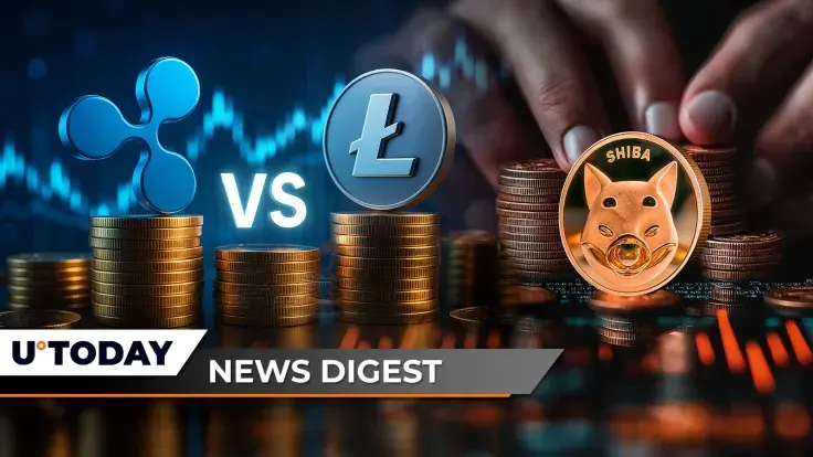 Ripple vs. Litecoin Beef Stuns Crypto Market, Shiba Inu (SHIB) on Edge of Oblivion, XRP Faces Bollinger Trap Warning: Crypto News Digest